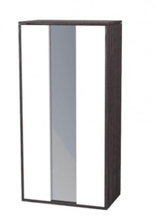 Шкаф навесной со стеклом Куб К04 Белый софт Дуб ирландский_0