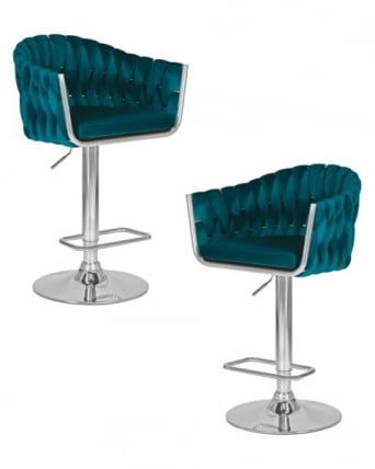 Стул барный DOBRIN MARCEL (морской волны велюр (MJ9-99)) 2 шт_0