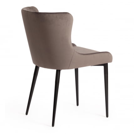 Стул MANTRA (mod. 713) ткань/металл, 49х61х82 см, высота до сидения 49 см, темно-серый barkhat 14/черный_2