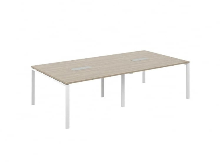 Стол переговорный Сигма СГ.276.ОД.63.ВХ Дуб темный Белый / Sigma SG.276.OD.63.WH_0