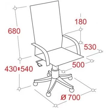Кресло руководителя EChair CS-698Е 180438 Черное_1