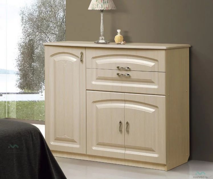 Комод В-2 Дуб беленый Туя светлая_0