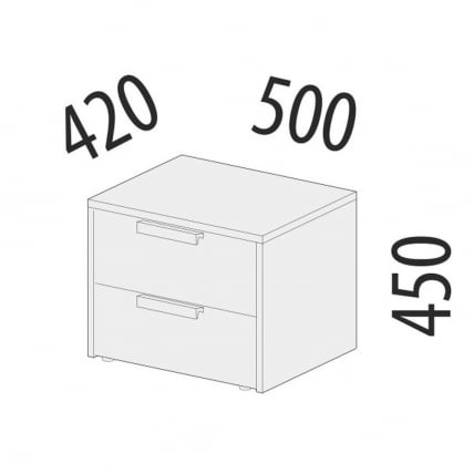 Тумба прикроватная Кашемир 900.07 Дуб Кронберг_2