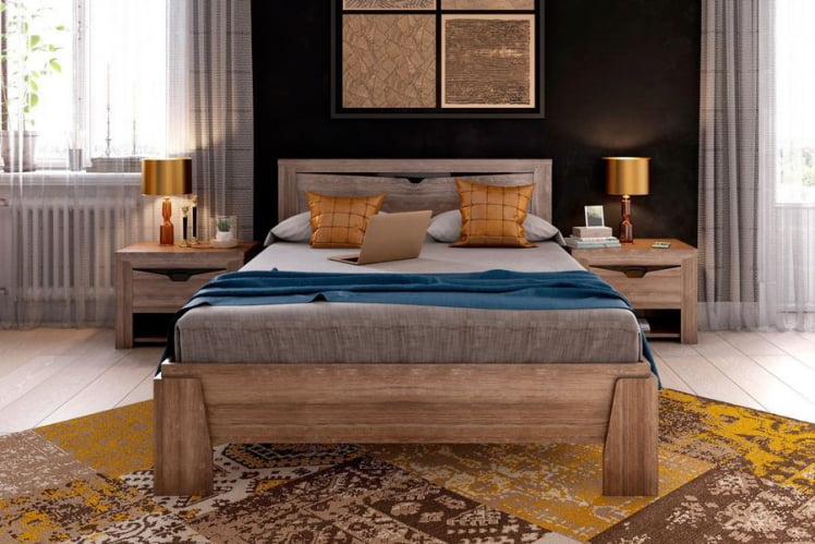 Комплект мебели для спальни Соренто №1 Дуб Стирлинг_2