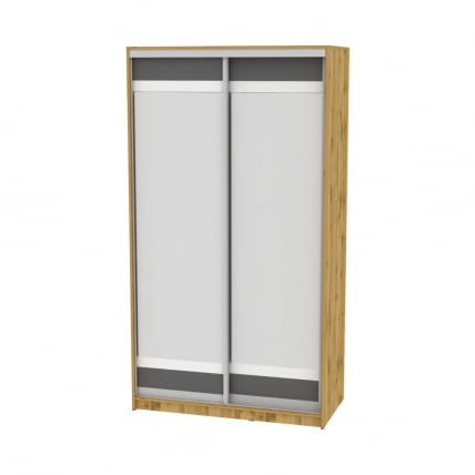 Шкаф-купе B-220х120х60-1(ДВ-Графит-D10D10)_0