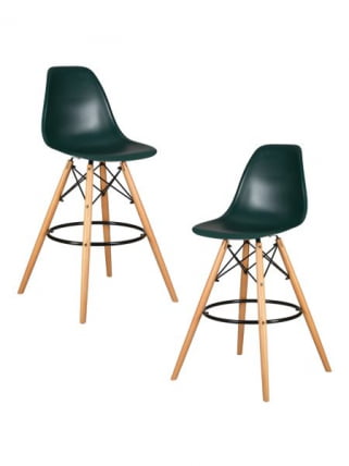 Стул барный DOBRIN DSW BAR (ножки светлый бук, цвет темно-зеленый (G-13)) 2 шт_0