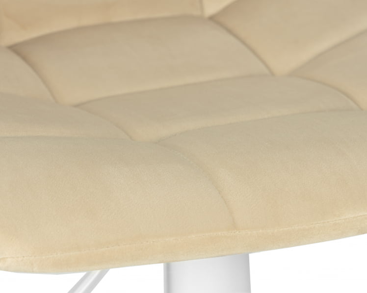Стул барный DOBRIN TAILOR WHITE (бежевый велюр (MJ9-10))_6