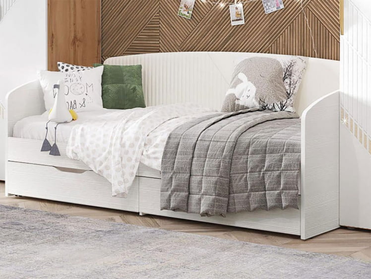 Кровать Монако 903.05 Белый шпон/Даллас Айвори_0