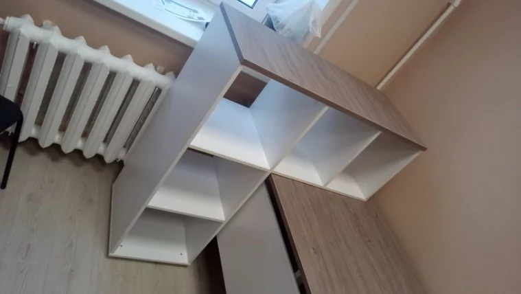 Стеллаж к столу Deka 9.07.11 Дуб Верцаска/Белый_3