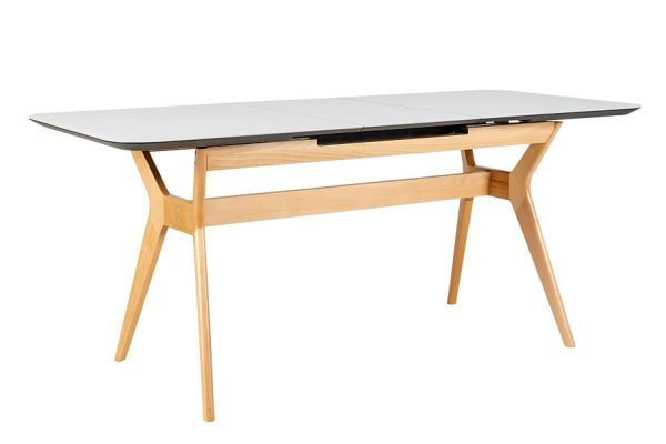 Стол раскладной Нарвик Glass 140-180 Automatic Natur/Light matte glass_0