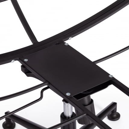 Кресло CLOUDE рогожка/металл, 97х98х90-96см, серо-бежевый, 3M 16/2_11