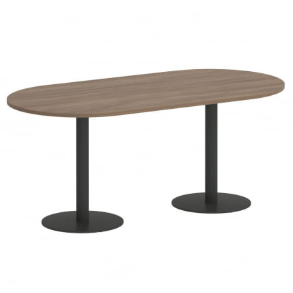 Стол овальный HOME OFFICE VR.SP-5-180.1 Дуб Аризона/Антрацит металл_0
