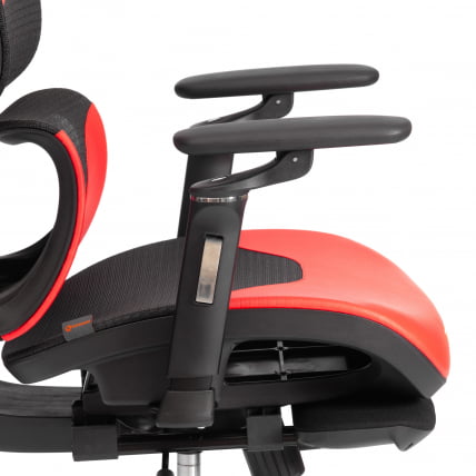 Кресло KingCobra иск. кожа / сетка, черный / красный_15