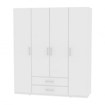 Шкаф распашный R-198х180х45-2(Белый)_0