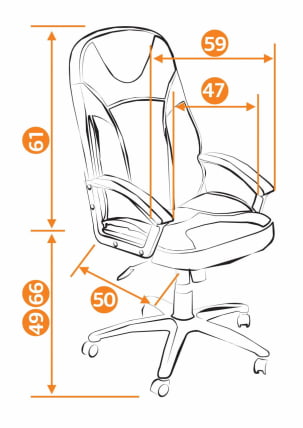 Кресло руководителя Twister черный+бордо_1