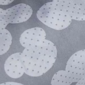 Балдахин для кроватки белые мишки на сером_2