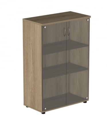 Шкаф для документов с тонированными стеклами Р.Шс-3СТ Ясень темный_0