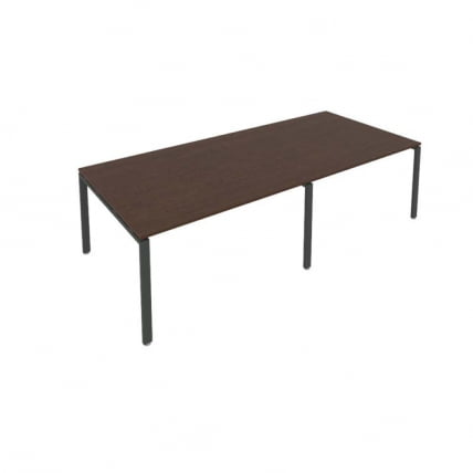 Переговорный стол (2 столешницы) Metal System Б.ПРГ-2.3 Венге/Антрацит_0