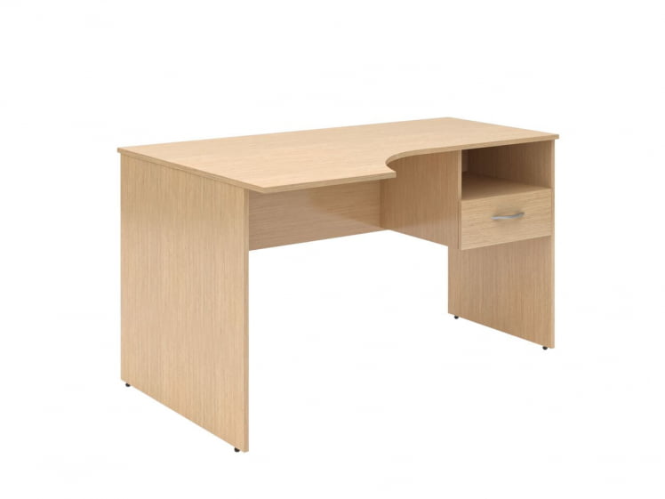 Стол письменный левый SET140-1 L c подвесной тумбой Легно Светлый_0