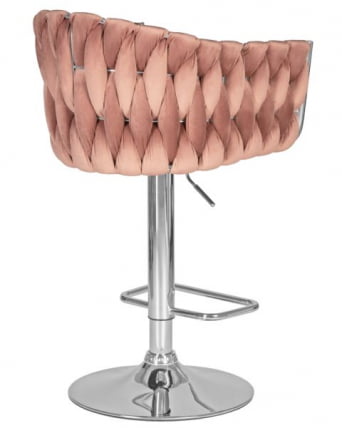 Стул барный DOBRIN MARCEL (пудрово-розовый велюр (MJ9-32)) 2 шт_3