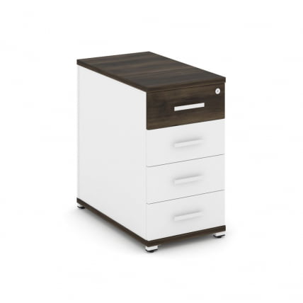 Тумба приставная с 4-мя ящиками CONCEPT CN.TGO-002 B/W Дуб Мали Белый бриллиант Белый_0