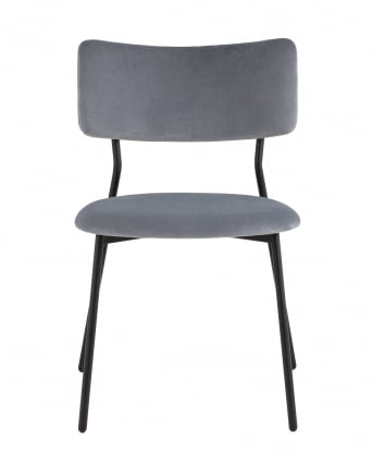 Стул Амелия велюр серо-голубой_1