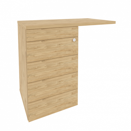 Тумба приставная (TIP-ON) (универсальная л/пр) ONIX O.TPU-4 TIP Тиквуд Светлый_0