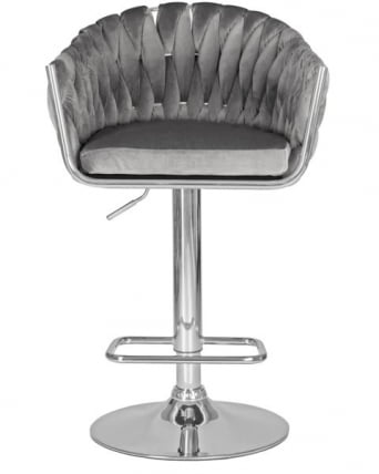 Стул барный DOBRIN MARCEL (серый велюр (MJ9-75)) 2 шт_6