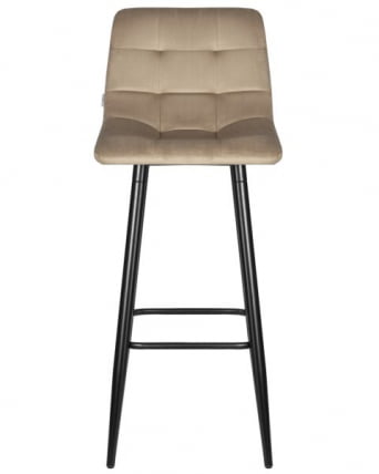 Стул барный ДОБРИН НИCОЛЕ (черные матовые ножки, мокко велюр (108-104)) 2 шт / DOBRIN NICOLE_6