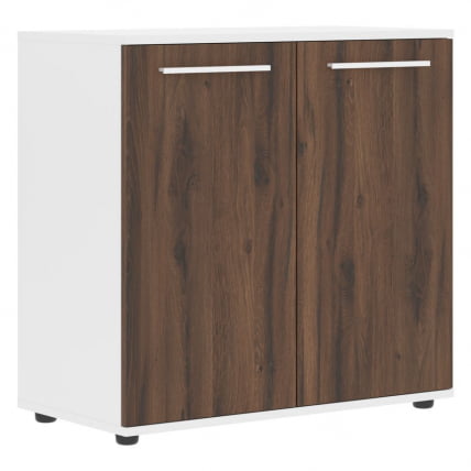 Шкаф с глухими малыми дверьми EDIS ELCS 85.1 Дуб Денвер темный Белый Белый_0