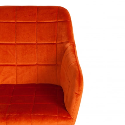 Кресло BEATA (mod. 8266) металл/ткань, 56х60х82 см, рыжий/черный, G062-24_5