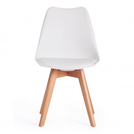 Стул TULIP (mod. 73) / 1 шт. в упаковке дерево/пластик/ПУ, 48.5*52.5*83cм, белый_4