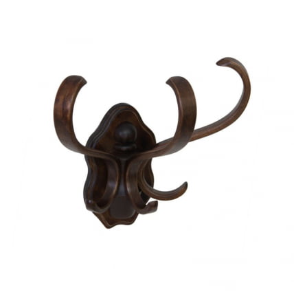 Вешалка настенная В 3Н Тёмно-коричневый_1