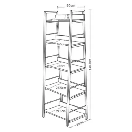 Стеллаж на металлокаркасе BRABIX LOFT SH-003 Мореный дуб_8