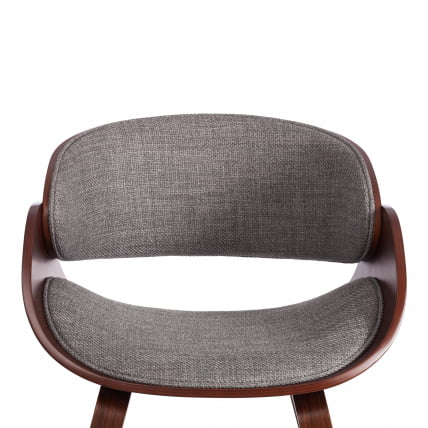 Стул LANDO (mod.8036) дерево / ткань, 59х53х75 см, орех/серый, Aimcasa 28_5