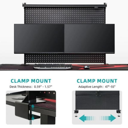 Перфорированная доска с комплектом креплений EUREKA ARPB-01B-US, черный_1