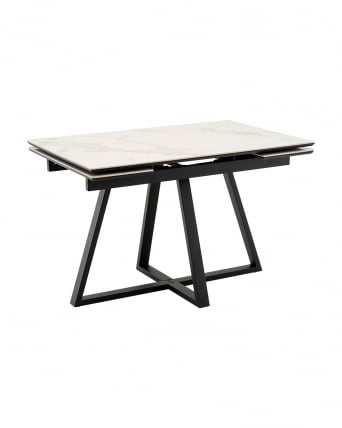 Стол Кассика 120*80 см столешница керамика белый_0