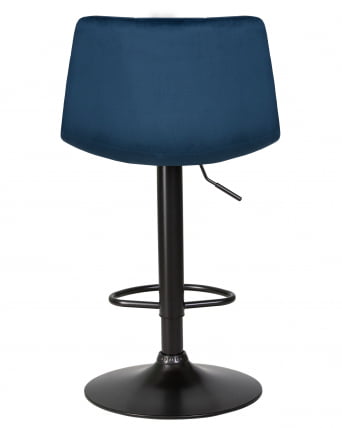 Стул барный DOBRIN TAILOR BLACK (синий велюр (MJ9-117))_4