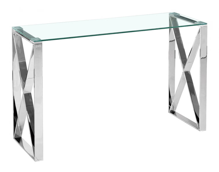 Консоль КРОСС 115x30 Серебро_0