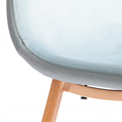 Стул BREEZE (mod. 4724) Велюр/металл , 44 х 53 х 87 см, Aquamarine (аквамарин) HLR16 / натуральный_8