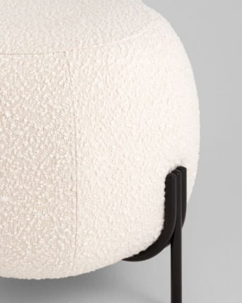 Пуф Флик new ткань букле молочный_2