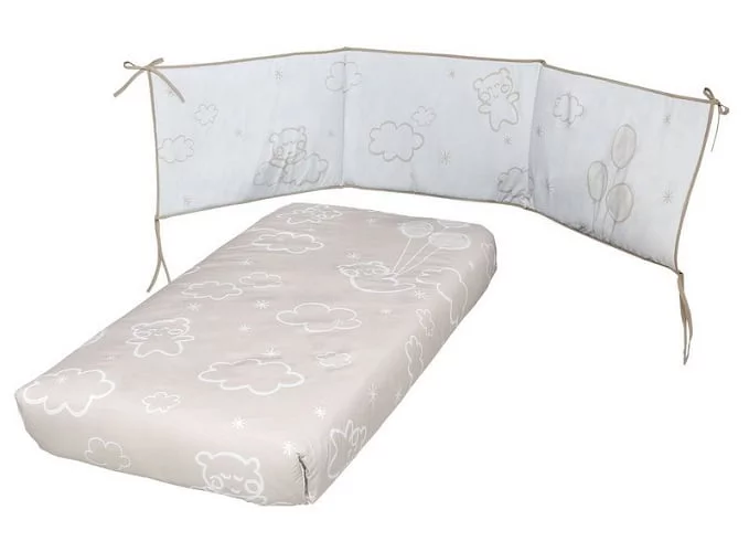 Набор Micuna Dolce Luce покрывало+борт 120x60 TX-1650 Beige_0