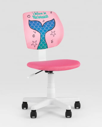 Кресло компьютерное детское ЛОЛО Mermaid Tail пластик белый_8