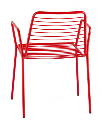 Стул Дели с подлокотниками металл Красный_5
