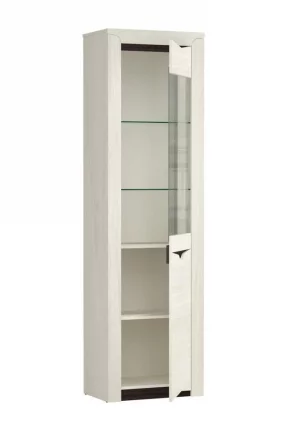 Шкаф-пенал Лючия 33.14-01 Ясень анкор светлый Венге_1