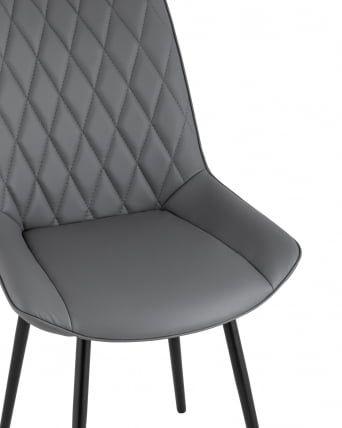 Стул Дарвин экокожа Серый_1