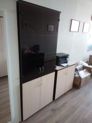 Шкаф для документов Р.Ш-2 Венге/дуб молочный_1