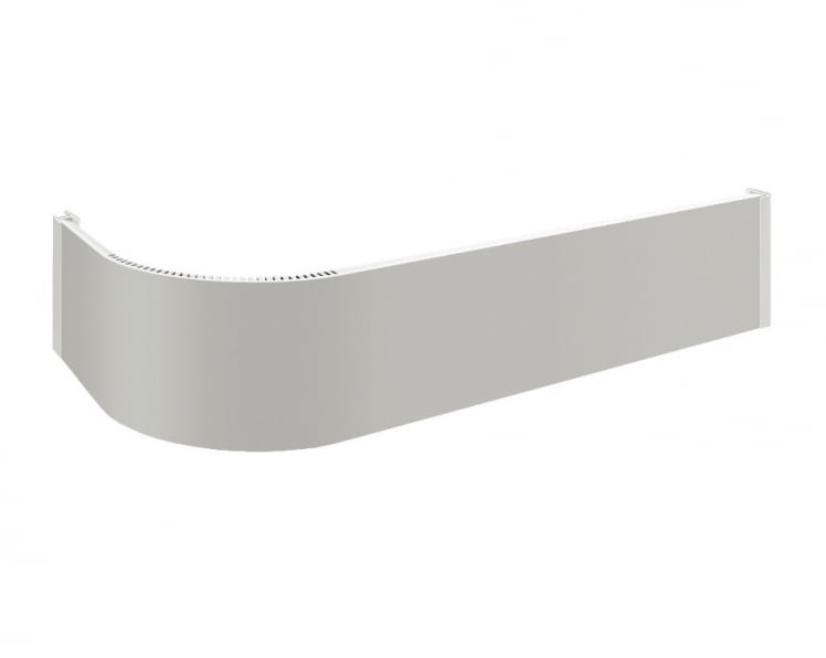 Радиусный цоколь ЦПР 02.100 Светло-серый 1 м_0