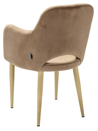 Кресло Ledger К Diag beige/нат.дуб_2