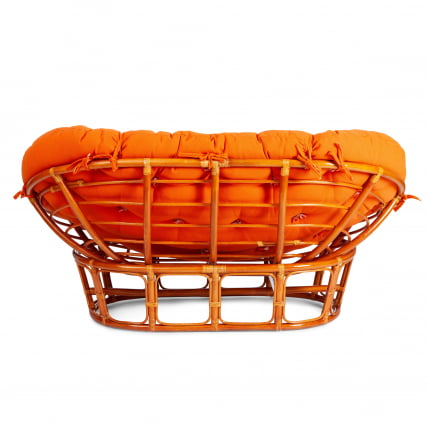 Диван MAMASAN/МАМАСАН 23/02 W /с подушкой/ подушка 182х119 см, 169х102х80 см, Honey (мед), ткань, оранжевый, С 23_3